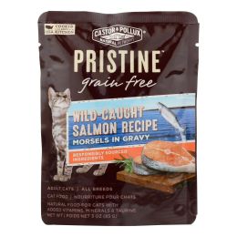 Castor & Pollux Wet Cat Food Pristine Grain-Free Wild-Caught Salmon Recipe - Case of 24 - 3 OZ