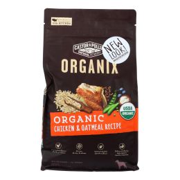 Castor and Pollux - Organix Dry Dog Food - Chicken and Oatmeal Recipe - Case of 5 - 4 lb.