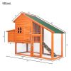 TOPMAX Pet Rabbit Hutch Wooden House Chicken Coop for Small Animals YF