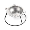 Raised Cat Bowl 18/8 Stainless Steel Small Cat Food Storage Elevated Metal Cat Dish Kitten Bowl Pet Supplies