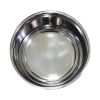 Stainless Steel Pet Bowl with Anti Skid Rubber Base and Dog Design; Large; Gray and Pink