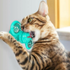 New Pet Windmill Cat Toys Fidget Spinner for Kitten with LED and Catnip Ball XH