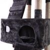 67'' Multi-Level Cat Tree Tower, Kitten Condo House with Scratching Posts, Kitty Play Activity Center, Gray XH