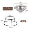 Raised Cat Bowl 18/8 Stainless Steel Small Cat Food Storage Elevated Metal Cat Dish Kitten Bowl Pet Supplies