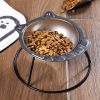 Raised Cat Bowl 18/8 Stainless Steel Small Cat Food Storage Elevated Metal Cat Dish Kitten Bowl Pet Supplies