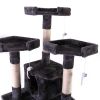 67'' Multi-Level Cat Tree Tower, Kitten Condo House with Scratching Posts, Kitty Play Activity Center, Gray XH