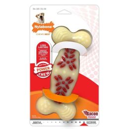 Nylabone Power Chew Action Ridges Chew Toy Bacon, 1ea/XL/Souper 1 ct