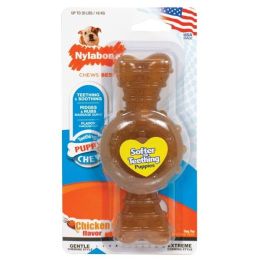 Nylabone Puppy Chew Ring Bone Chicken, 1ea/Medium/Wolf 1 ct