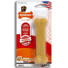 Nylabone Power Chew Flavored Durable Chew Toy for Dogs Peanut Butter, 1ea/Medium/Wolf 1 ct