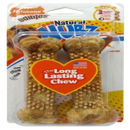 Nylabone Natural Nubz Chicken Dog Treats 2 count, 1ea/Large  30 Ibs.