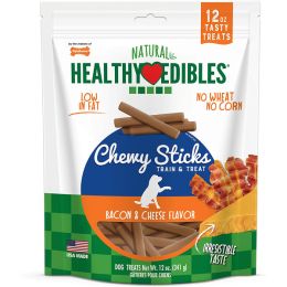 Healthy Edibles Grain Free Chewy Sticks Bacon & Cheese Flavor 12oz