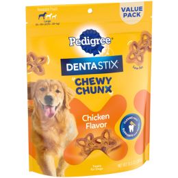 Pedigree Dentastix Chewy Chunx Dog Treat Chicken 13.5oz, Large