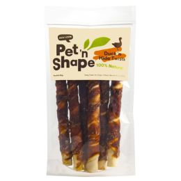 Pet 'N Shape Duck Hide Twists Dog Treat 15.3 oz 6 Pack