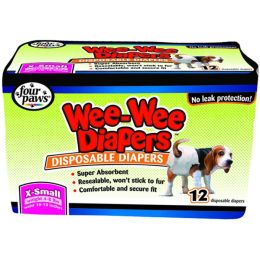 Wee-Wee Disposable Diapers, 12 Pack X-SMALL