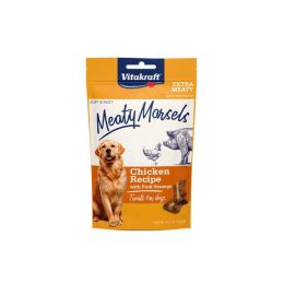 Vitakraft Meaty Morsels Chicken Recipe with Pork Sausage Dog Treats 4.2 oz