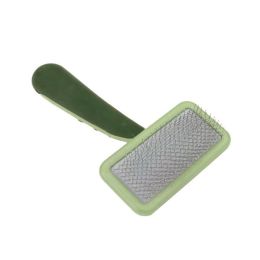 Safari Dog Soft Slicker Brush Light Green, Dark Green Small