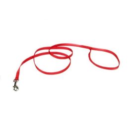 Coastal Single-Ply Nylon Dog Leash Red 3/8 in x 4 ft