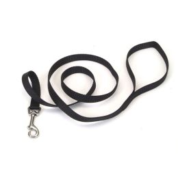 Coastal Single-Ply Nylon Dog Leash Black 5/8 in x 4 ft