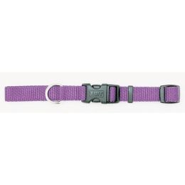 Coastal Adjustable Nylon Dog Collar with Plastic Buckle Purple 3/4 in x 14-20 in