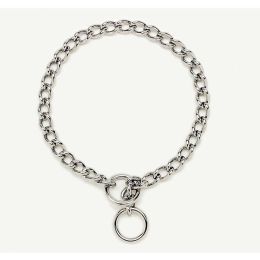 Titan Chain Training Dog Collar Medium Nickel, Chrome 2.5 mm x 20 in