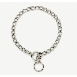 Titan Chain Training Dog Collar Medium Nickel, Chrome 2.5 mm x 22 in