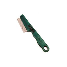 Safari Dog Double Row Flea Combs with Handle Green