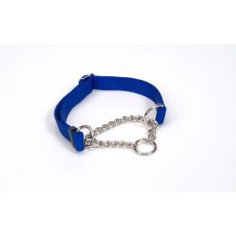 Check-Choke Adjustable Check Training Dog Collar Blue 5/8 in x 10-14 in