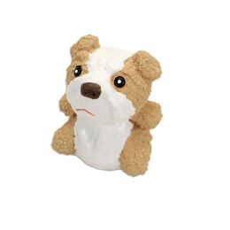 Rascals Latex Dog Toy Bulldog White, Tan 3 in