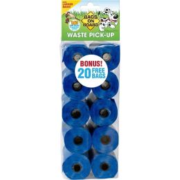 Bags on Board Waste Pick-up Bags Refill Blue 140 Count