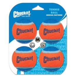 CHUCKIT D TNS BALL MD 4PK