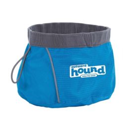 Outward Hound Port-A-Dog Bowl Green Medium