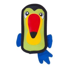 Outward Hound Invincibles Dog Toy Fire Biterz Toucan Bird Multi-Color Small