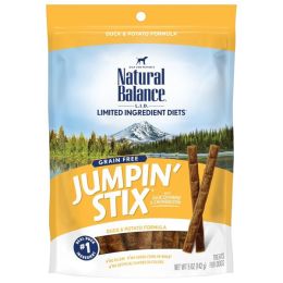 Natural Balance Pet Foods L.I.D Grain Free Jumpin' Stix Dog Treats Standard, Duck, 1ea/5 oz