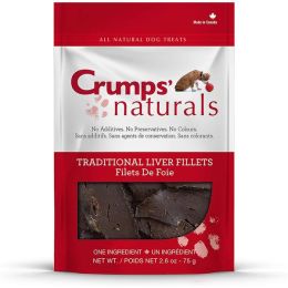 Crumps Naturals Traditional Liver Fillets  5.6 oz (160g) (100% Beef Liver)