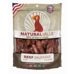 Loving Pets Natural Value Beef Sausage Recipe Dog Treat 13 oz