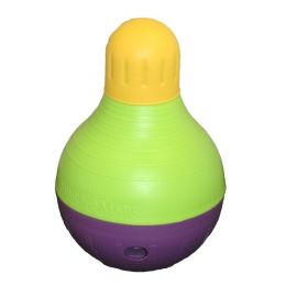 Starmark BobALot Treat Dispensing Dog Toy Purple/Green/Yellow, 1ea/LG