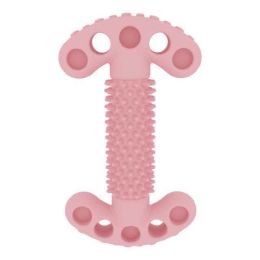 pet anti-biting bone toy multicolor (Color: pink)