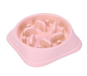 Wholesale Anti-suffocation Pet Dog Feeding Bowl (Color: Pink 1)