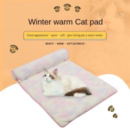 Soft warm cat mat cat bed; dog house cat house warm cat mat pet mat dog bed (colour: Trumpet 60*40cm (for cats and dogs))