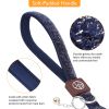 Reflective Dog Leash for Small Medium Dog with Comfortable handle and Nylon Webbing Shiny Suede Fabric