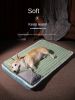 Warm Dog bed Sleeping Pad Cat bed Kennel with Pillow Anti-Tear Bite Mattress Pet Floor Mat pet bed