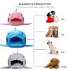 Shark Shape House Beds Tent Mat Small Dog Cat Puppy Beds Soft Dog House For Large Dogs Beds