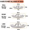 Stainless Steel Non-Slip Rubber Bottom Puppy Dog Bowl Easy to Clean Multi-Dog Feeding Bowl (3.6-4.7 Cup)